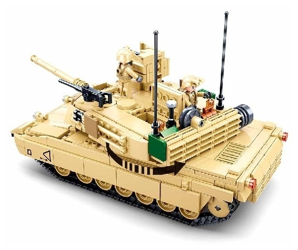 Sluban M38-B0892 Конструктор Тяжёлый танк Абрамс M1A2 SEP V2 Abrams - фото 3 - id-p103160639