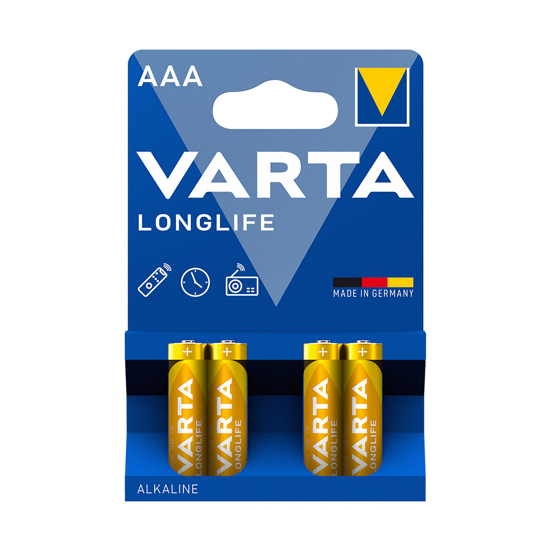 Батарейка VARTA Longlife Micro 1.5V - LR03/ AAA (4 шт) - фото 1 - id-p99070304