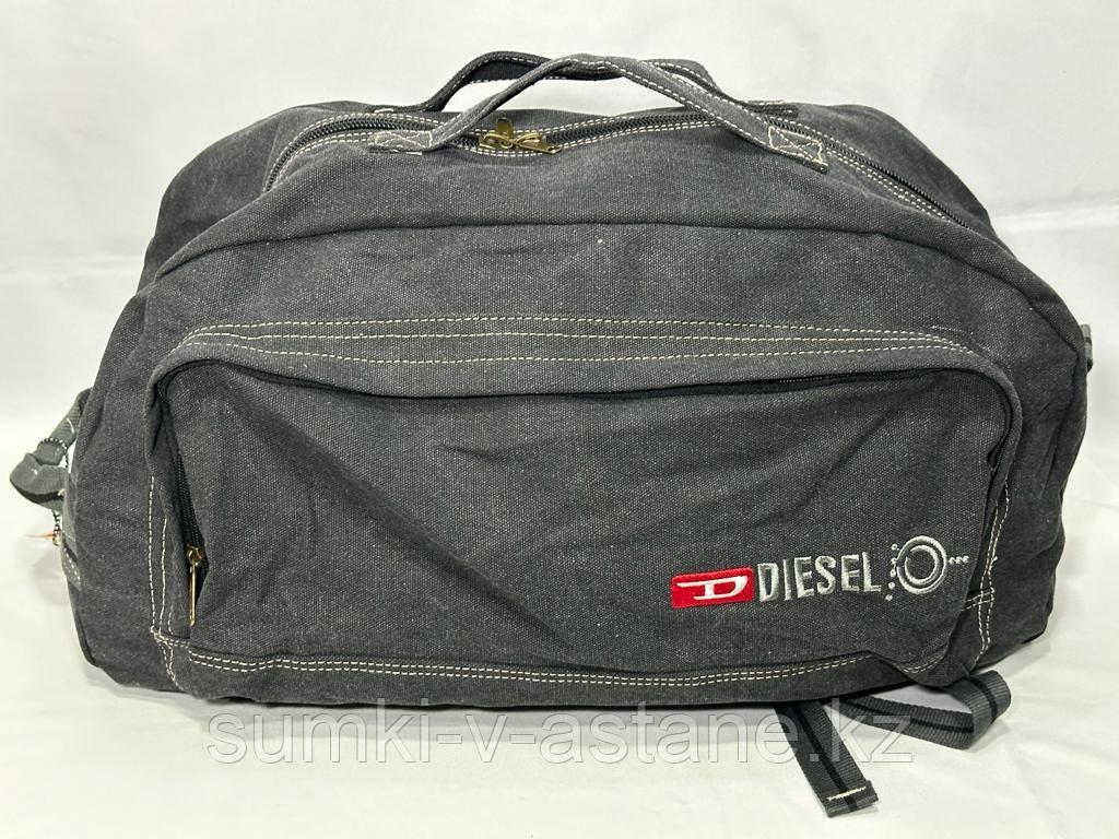 Мужская сумка-рюкзак-трансформер из брезента "DIEZEL".