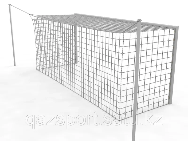 Ворота футбольные стационарные со стойками натяжения (5х2 м) - фото 2 - id-p114219449