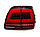 Задние фонари на Land Cruiser 100 1998-2007 дизайн LC300 (Красный цвет), фото 4