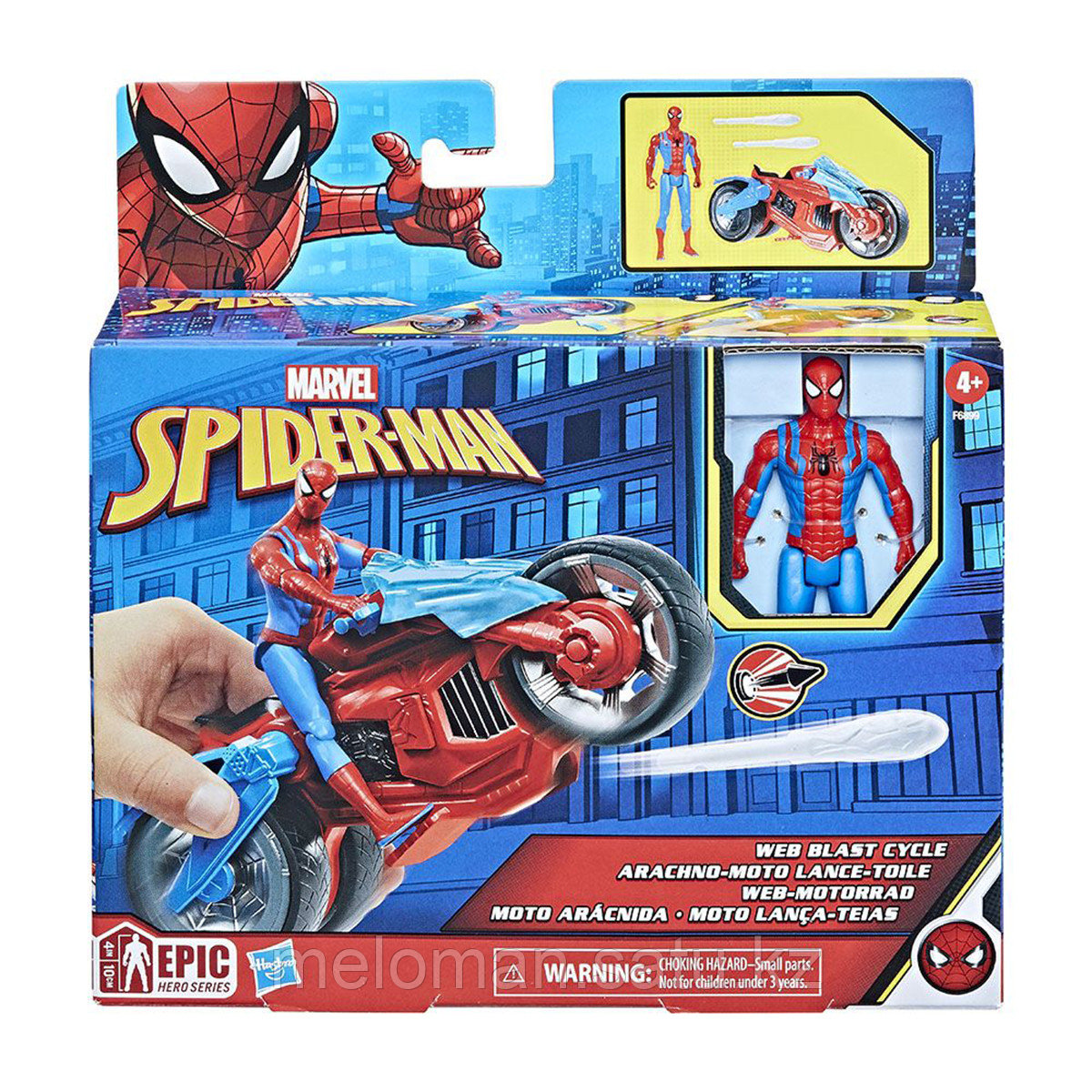 Spider-Man: Classics. Фигурка Человека-Паука с мотоциклом - фото 4 - id-p113871032
