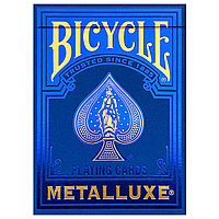 Велосипед: "Bicycle Metalluxe Blue" карталарының коллекциялық палубасы.