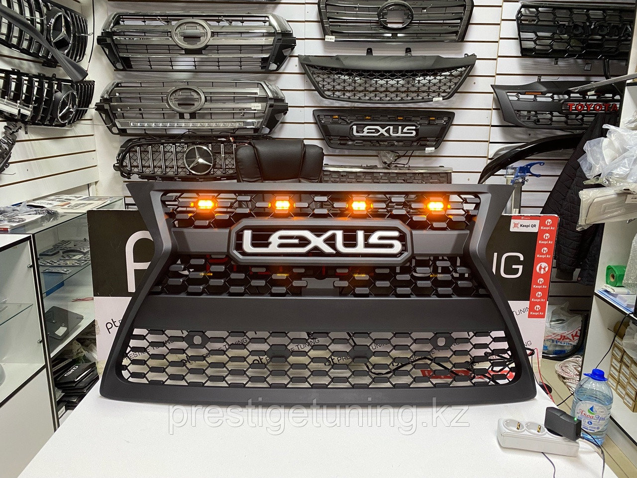 Решетка радиатора на Lexus GX460 2014-23 дизайн OFF ROAD - фото 1 - id-p112108186