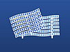 Переливная решетка Efes Blue EF01 для бассейна (Бело-голубая, Размеры: 200x25), фото 6