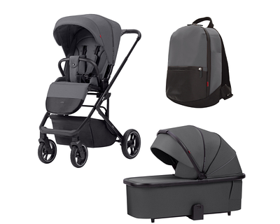 Прогулочная коляска Carrello Alfa 2в1 2023 Graphite Grey