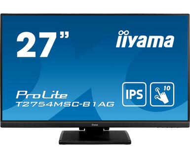 Liyama T2754MSC-B1 Монитор сенсорный LCD 27'' [16:9] 1920х1080(FHD) IPS, nonGLARE, TOUCH, 300cd/m2, H178°/V178 - фото 1 - id-p114222770