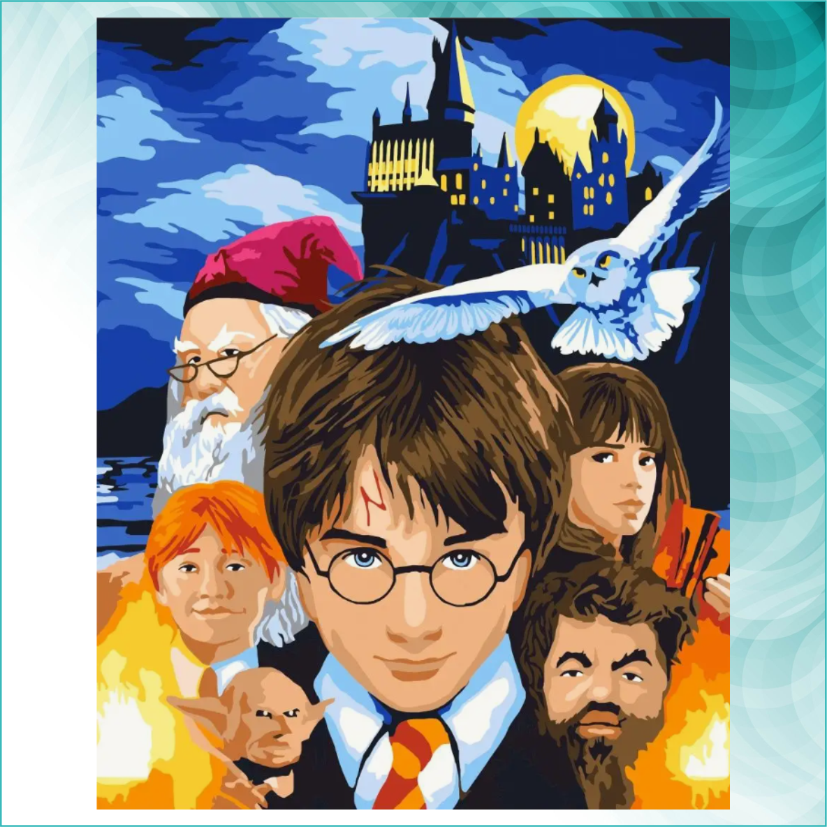 Картина по номерам "Гарри Поттер в Хогвартс" (40х50) - фото 1 - id-p114222808