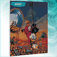 Картина по номерам "Скрудж купается в деньгах" 2 (Disney) (40х50)
