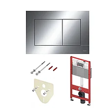 Комплект TECEbase 2.0 для установки подвесного унитаза с панелью смыва TECEnow