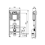 TECE TECEnow Комплект TECEbase 2.0 для установки подвесного унитаза с панелью смыва TECEnow белая, фото 3