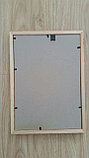 Деревянная рамка А4 с орг.стеклом, фоторамка для сертификатов и документов, для вручения, рамка для фото, фото 3