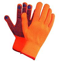 Перчатки Зима ПВХ с начесом (оранжевые, зеленые)