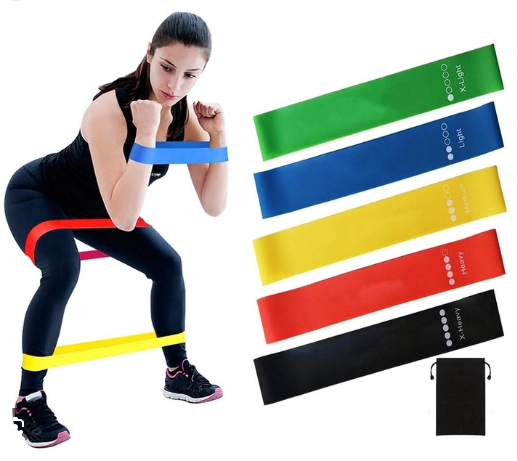 Резиновая лямка для упражнений фитнеса 5шт