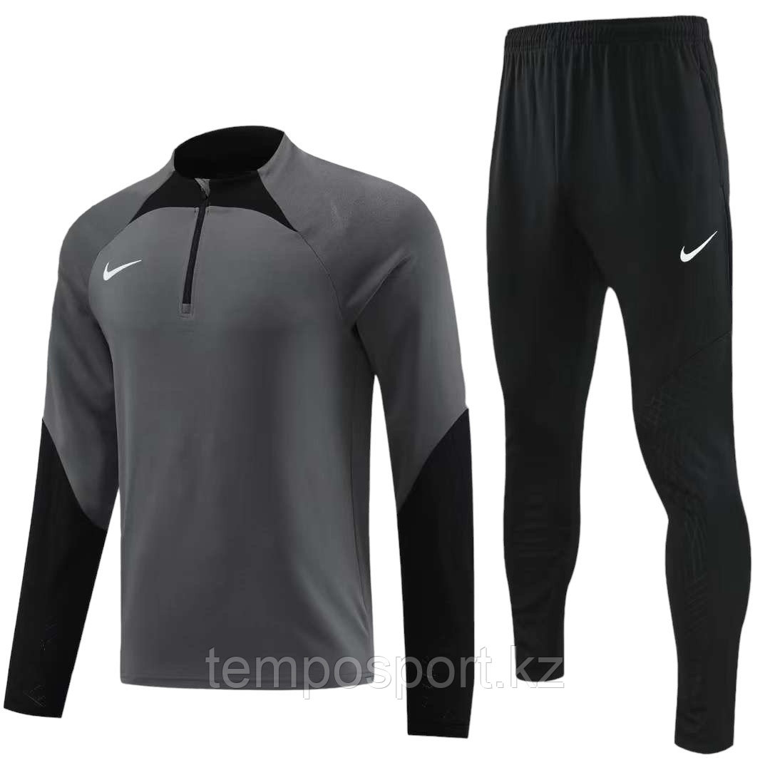 Тренировочный костюм Nike детский ( серый / чёрный) - фото 1 - id-p114226007