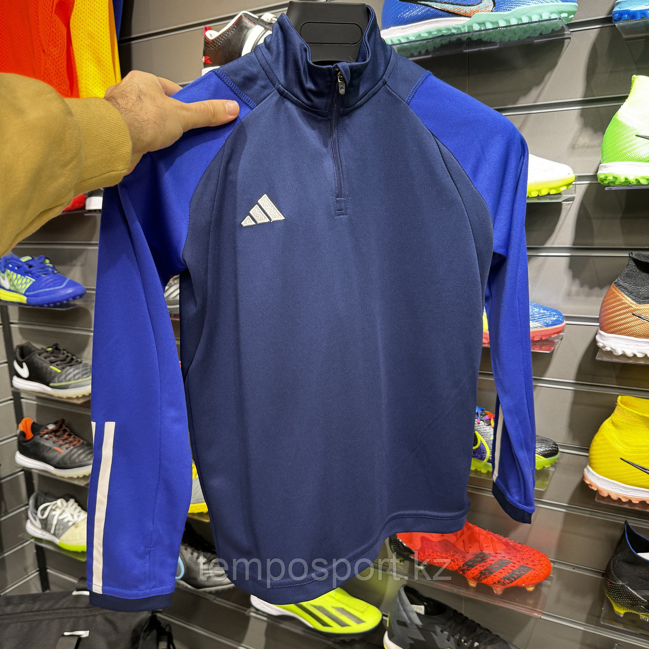 Тренировочный костюм Adidas детский ( темно синий / синий ) - фото 5 - id-p114226149