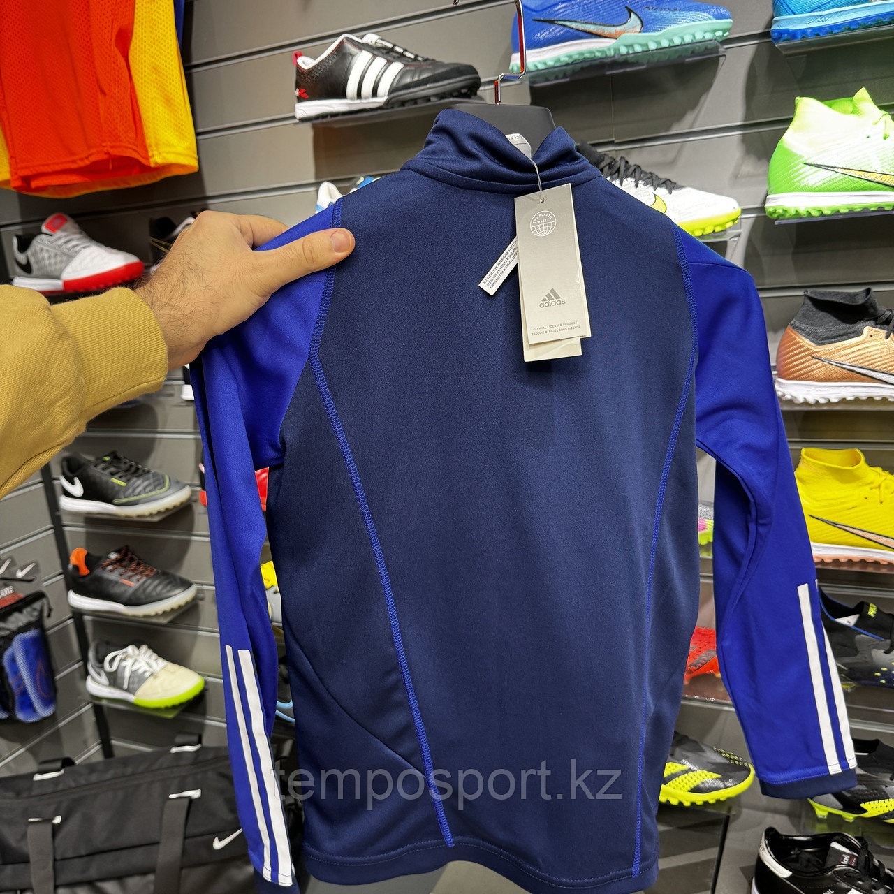 Тренировочный костюм Adidas детский ( темно синий / синий ) - фото 6 - id-p114226149