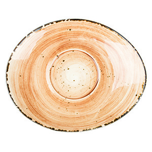 Блюдце Organica Sand 18*15 см к бульонной чашке арт.81223089, P.L. Proff Cuisine