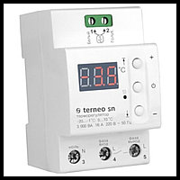 Терморегулятор TERNEO SN для обогрева желобов, водостоков, кровли и труб (32А, -20С-+10C, с датчиком)