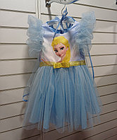 Карнавальное платье Эльза "Холодное Сердце" с накидкой (от 3 до 9 лет)