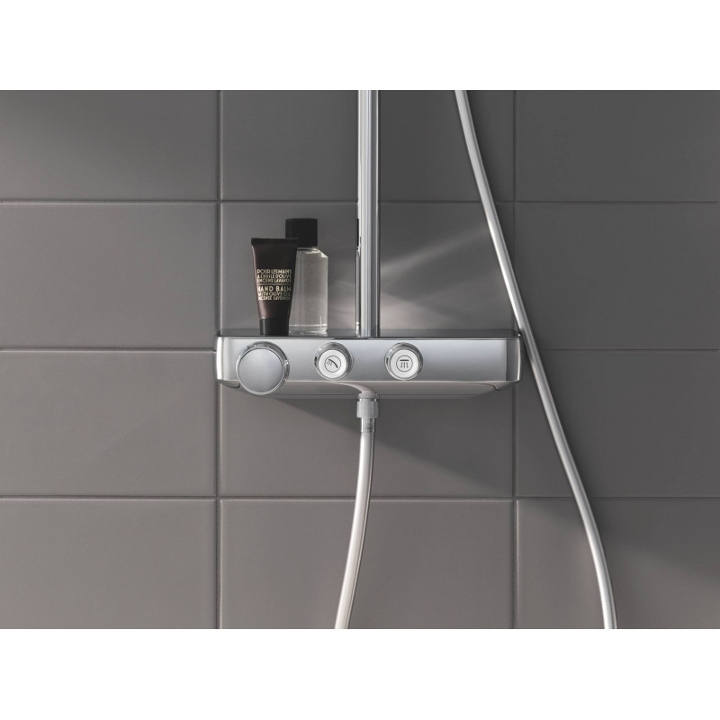 Душевая система с термостатом, хром Grohe Euphoria SmartControl System 260 Mono 26509000 - фото 6 - id-p114228210