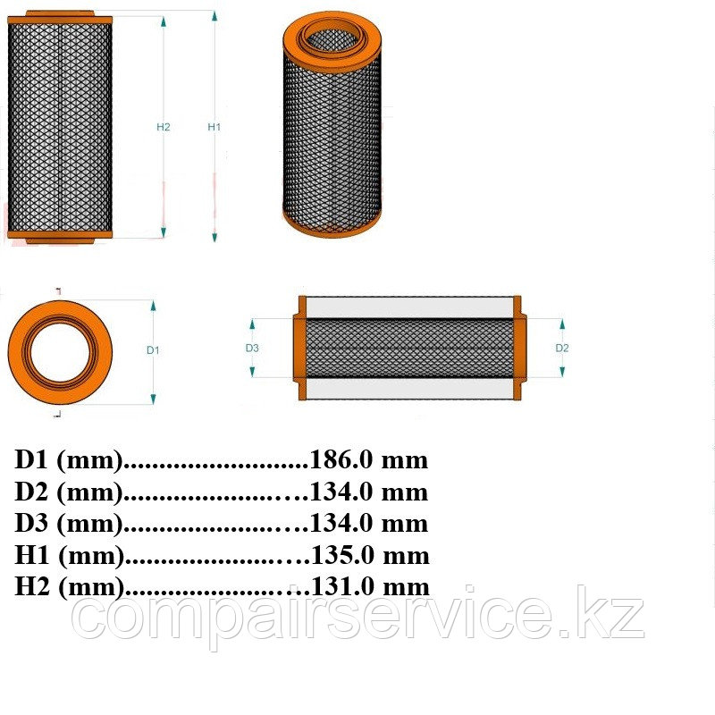 Фильтр воздушный SA10151 / 5024575 / c1989/1 / Mahle 5024575