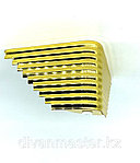 Ножка стальная угловая, для диванов и кресел, золото 10 см