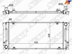 Радиатор GAZELLE NEXT (ЕВРО-4) 12- 2.8CUMMINS