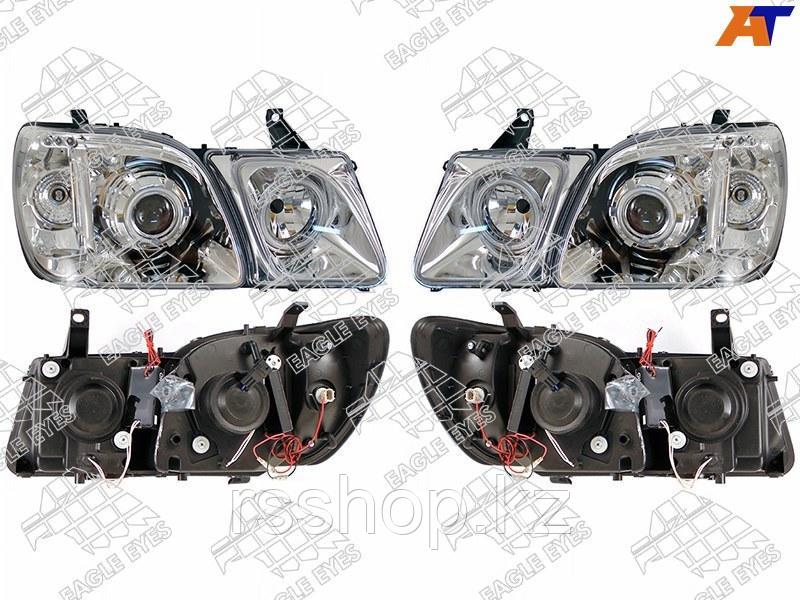 Фара   LEXUS LX470 98-07 цельная хром комплект R+L под ксенон, фото 1
