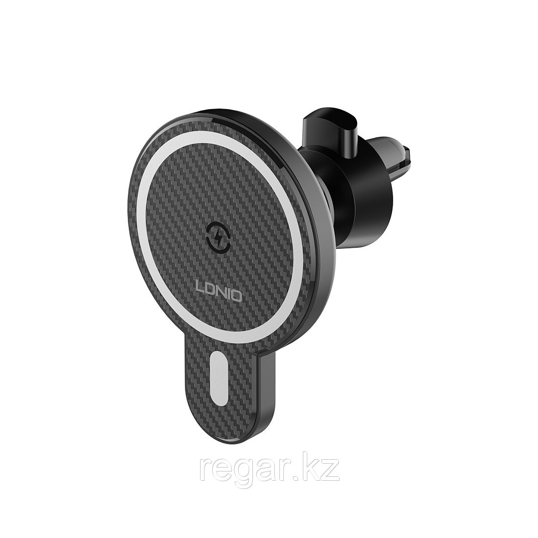 Автомобильный держатель для телефона LDNIO Magnetic MA20 15W Беспроводная зарядка Магнитный Чёрный, фото 1