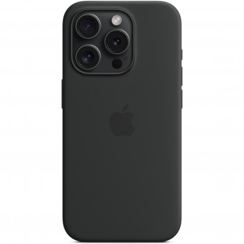 Apple Чехол для iPhone 15 Pro Silicone Case with MagSafe - Black аксессуары для смартфона (MT1A3ZM/A) - фото 4 - id-p112523756