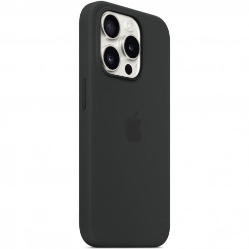 Apple Чехол для iPhone 15 Pro Silicone Case with MagSafe - Black аксессуары для смартфона (MT1A3ZM/A) - фото 5 - id-p112523756