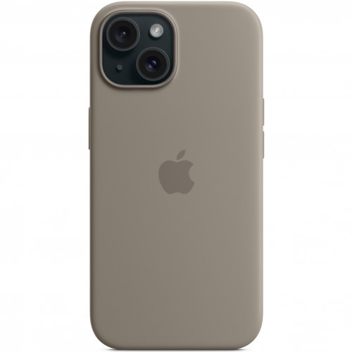 Apple Чехол для iPhone 15 Silicone Case with MagSafe - Clay аксессуары для смартфона (MT0Q3ZM/A) - фото 5 - id-p114243631
