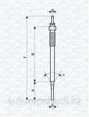 Свеча накаливания Magneti Marelli на Toyota - фото 2 - id-p114243988