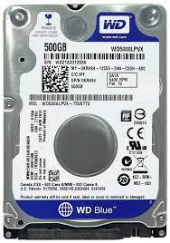 HDD (2.5) 500 GB Western Digital Blue WD5000LPVX - фото 1 - id-p114245618