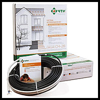 Нагревательный кабель СН-28 для обогрева кровли, желобов и водостоков (бухта=115 м, мощность бухты=3220 Вт)