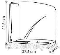 Z бүктелген Қағаз сүлгілеріне арналған диспенсер Vialli K1 (Түркия) - фото 2 - id-p114280525
