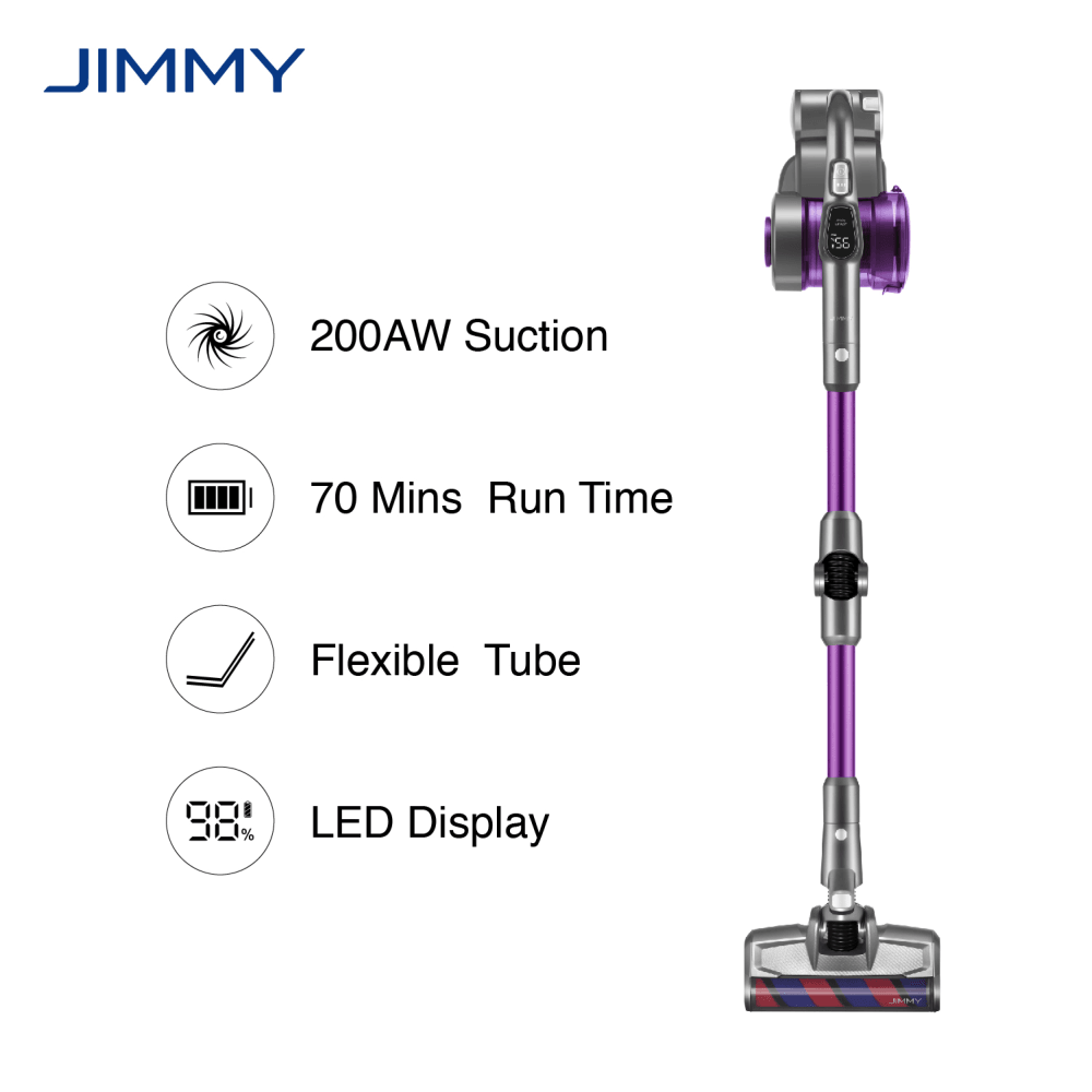 Пылесос вертикальный беспроводной Jimmy JV85 Pro Graphite+Purple + Зарядка от зарядной станции ZD24W342060EU - фото 9 - id-p114089936