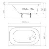 Акриловая ванна Стандарт  Экстра 130х70 см. с ножками. Triton. Россия, фото 3