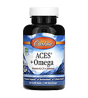 Carlson aces+omega, 60 мягких таблеток