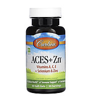 Carlson aces+zinc, 60 капсул