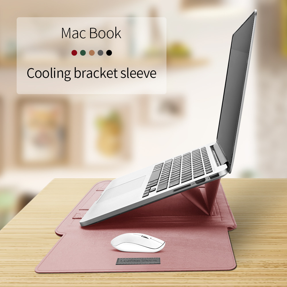 Чехол для MacBook Pro/MacBook Air, 13"/14", розовый и серый цвет - фото 7 - id-p114307172