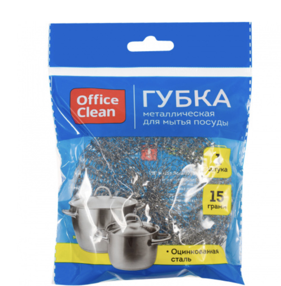 Губка металлическая OfficeClean для мытья посуды - фото 1 - id-p63801805