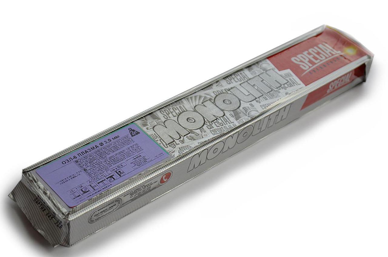 Электроды сварочные ОЗЛ-6 Плазма ТМ MONOLITH д 4 мм: уп.1кг - фото 1 - id-p114308654