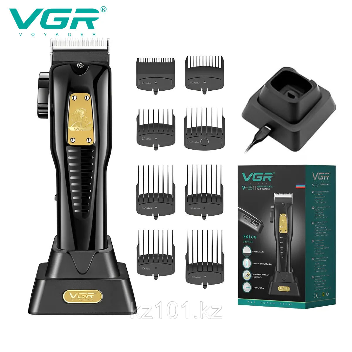 Машинка для стрижки волос, бритва для мужчин, профессиональная, триммер для бороды, VGR-651
