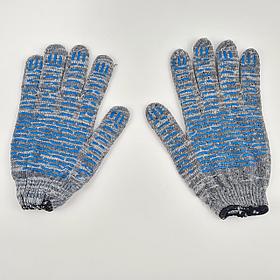 Плотные перчатки "Капкан тракт", 5 нитей, 7 класс с ПВХ покрытием волна