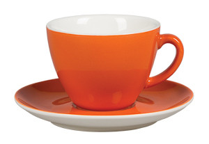 Чайная пара Barista (Бариста) 200 мл, оранжевый цвет, P.L. Proff Cuisine