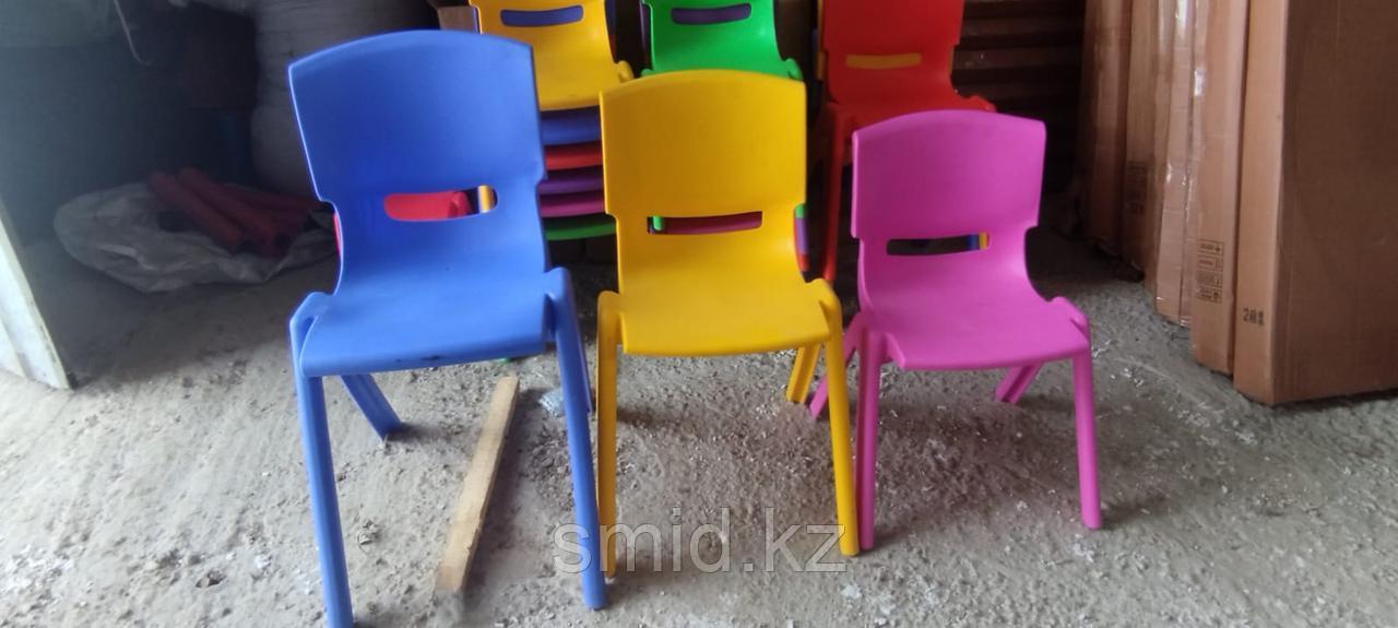 Стул детский пластиковый для детского сада 35 см высота от пола до сидения от 6 лет - фото 4 - id-p114309636