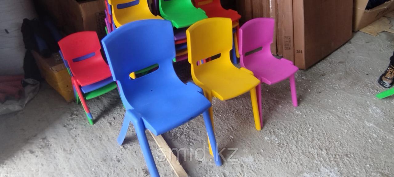 Стул детский пластиковый для детского сада 35 см высота от пола до сидения от 6 лет - фото 3 - id-p114309636