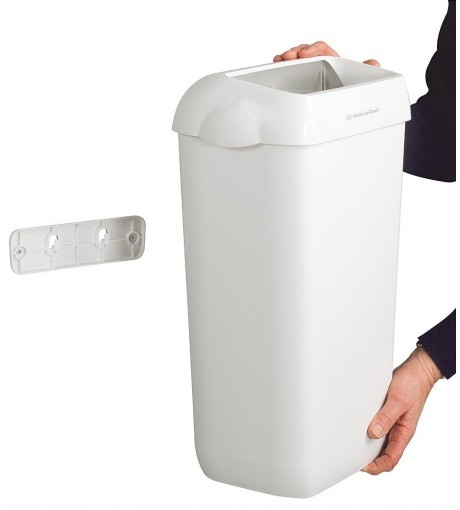 Корзина для мусора настенная Breez 23 литра (пластик белая) - фото 7 - id-p114309665
